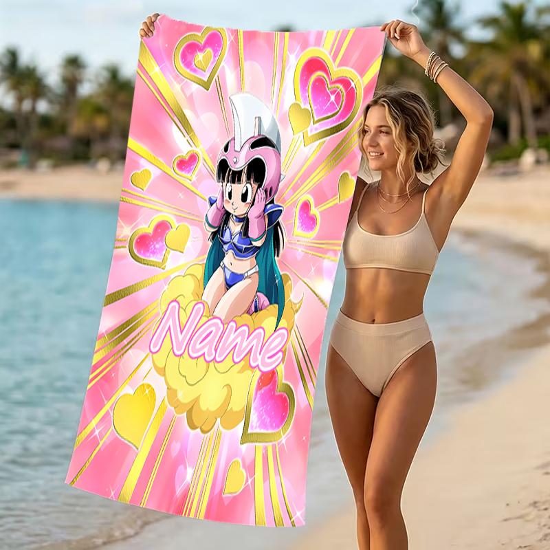 Customizable personalized beach towels Dragon Ball themed designs.Suitable for the beach, yoga, sports;ideal as beach accessories