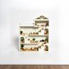 White Mini Dollhouse Scene Storage Rack Practical Display Shelf for Tiny Toy Display Hobbyist Collection Desktop Decor