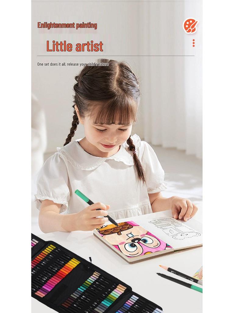 Двусторонние смываемые акварельные линеры для детей - Набор ручек для рисования дудлов