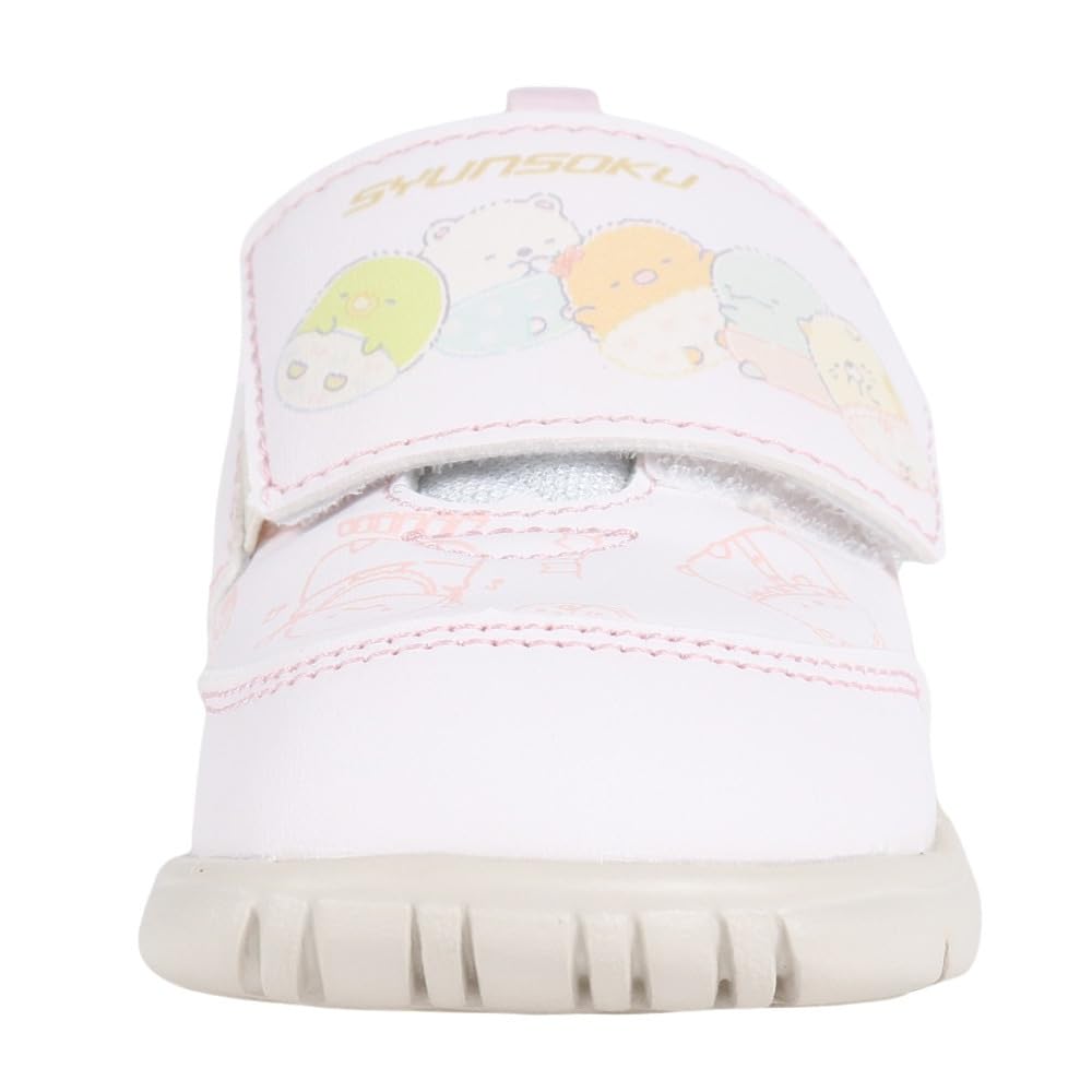 Baby Shoes Sneakers Sumikko Gurashi Wide Lightweight Foot Development Boys Girls SJB 1130 Pink Cm [Shunsoku] 12-15cm 14.5