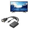Кабель-конвертер VGA в HDMI с медным сердечником для HDTV-монитора, ПК-гейминга, установки домашнего кинотеатра