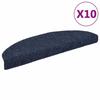VidaXL Self-adhesive Stair Treads 10 Pieces 65 X 21 X 4 Cm Blue Semicircular Large 149709