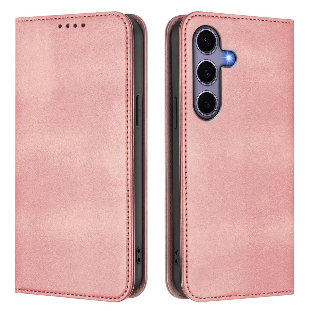 For Samsung Galaxy S24 Wallet Cases Retro Texture RFID Blocking Leather Phone Cover