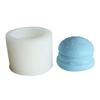 Soap Molds Scented Candle Mould Silicone Craft Moulds Hamburger Shaped Clay Mold Silicone Material for Hand-Making Lover