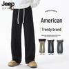 JEEP SPIRIT Men's Loose Fit Drawstring Straight Leg Pants