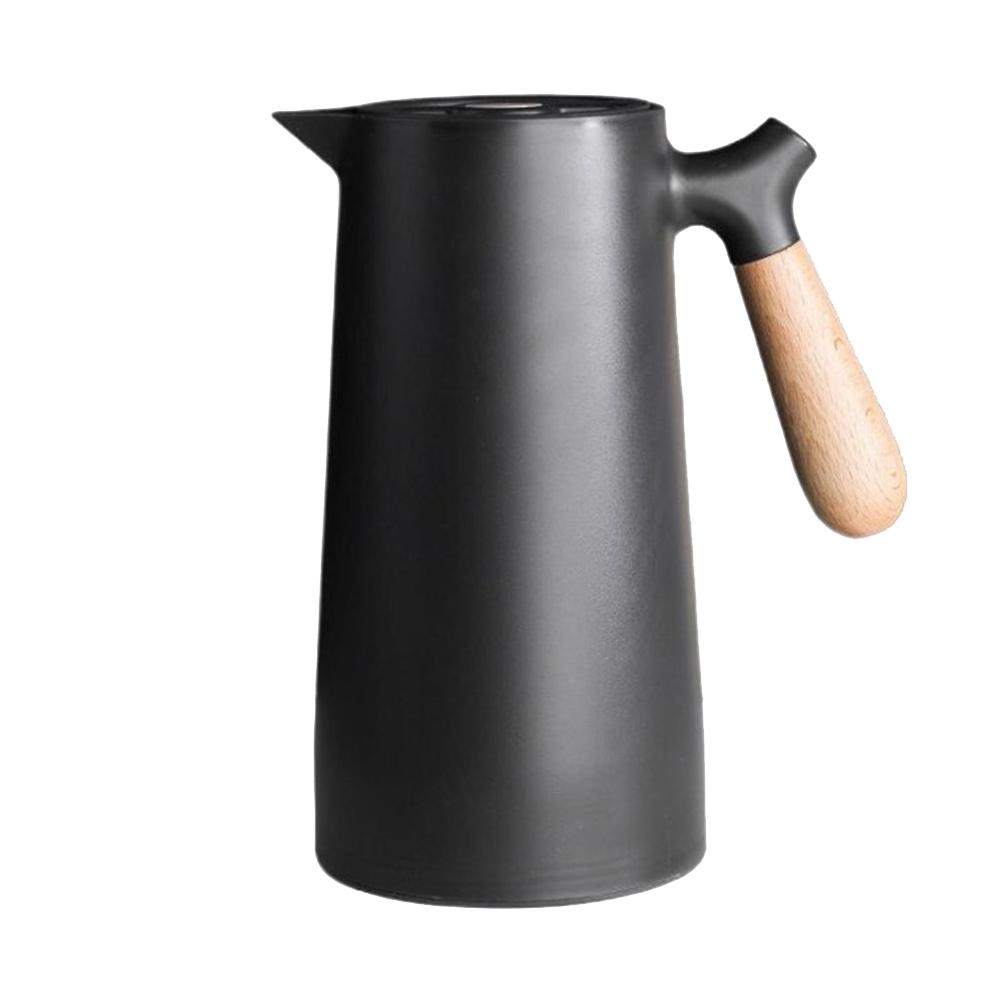 1000ml Thermal Coffee Carafe Double Walled Thermos Glass Liner Coffee Kettle Household Insulation Water Pot Vacuum Carafes