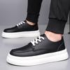 Fashion Lightweight Outdoor Sneakers Non-Slip Comfortable Casual Sports Shoes Thick Bottom Flats Men's Breathable Lace-Up Walking Shoes