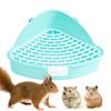 Rabbit Litter Tray Toilet Animal Potty Trainer Bunnies Corner Toilet Box for Ferret Hamster Dragon Cat Guinea Pig Dutch Supplies