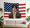 1 шт. SKZ Флаг США Яркий Гобелен Подарок для Фаната K-pop Группы Декор Стены Комнаты в Общежитии