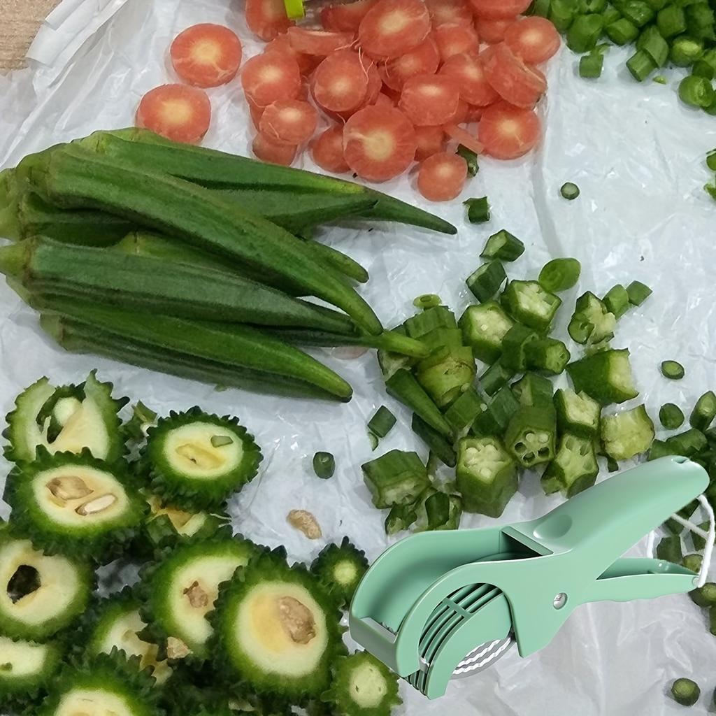 Эта многофункциональная овощерезка и фрукторезка — эргономичный, экологичный кухонный резак с регулируемыми лезвиями, изготовленный из прочного полипропилена.