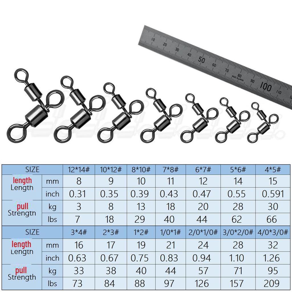 Swivel Anti-Tangle Fishing Connector: Parent-Child Ring Hook for Outdoor Gear