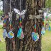Suncatchers with Crystal Prism Butterfly Pendant Hanging Ornament for Window Wall and Garden Hanging Decorations Gift