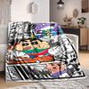 1pc Crayon Shin chan Blanket Lightweight Flannel Blanket Throw Blanket For Sofa, Bed, Travel, Camping, Livingroom, Office, Couch