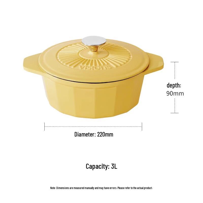 Corelle VISIONS Glazed Enamel Pot