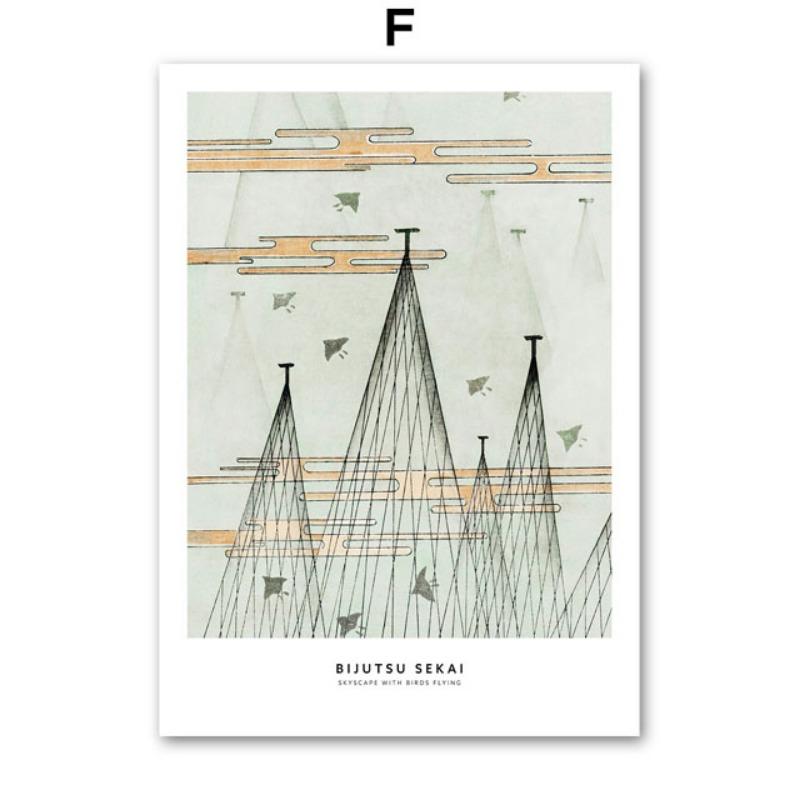 Девушка Чернила Зеленые Листья Парусник Пейзаж Цитата Настенное Искусство Холст Живопись Скандинавские Постеры И Принты Картины Для Декора Гостиной