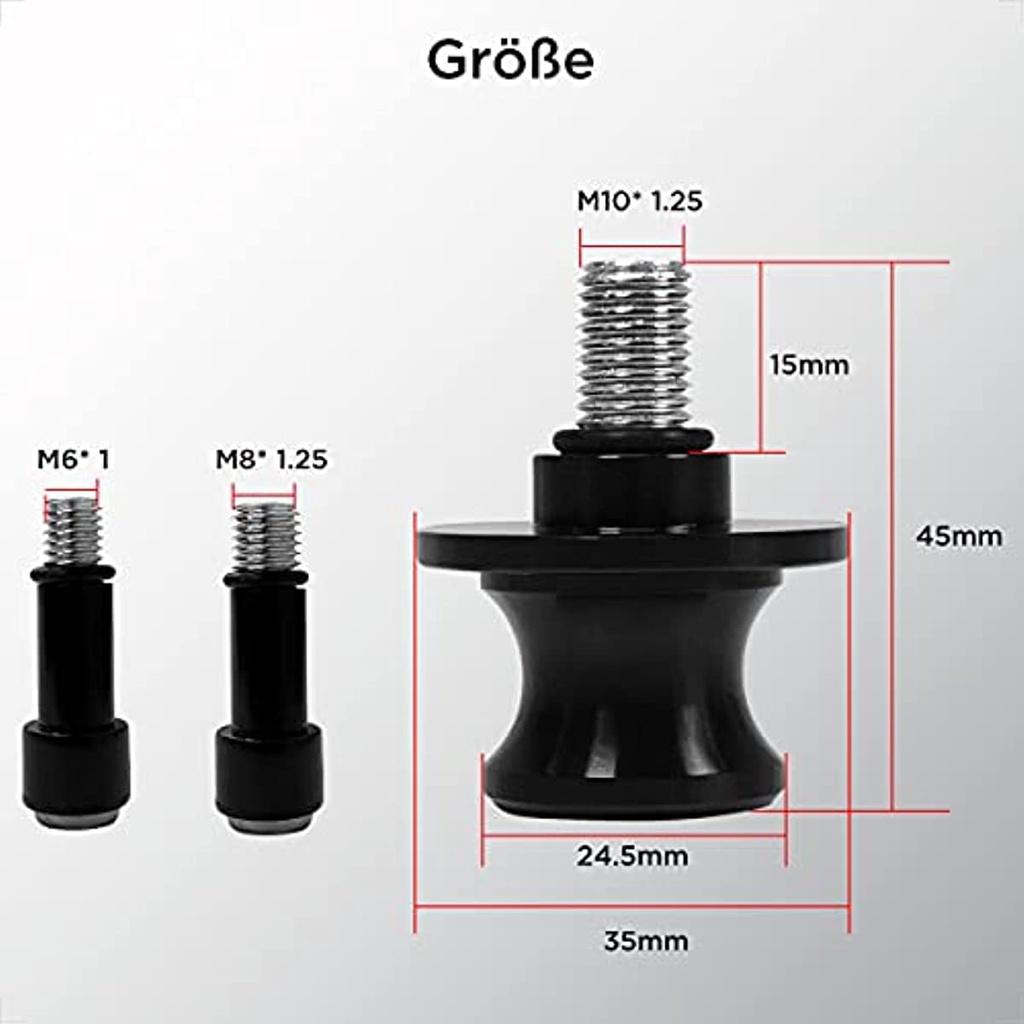 Универсальная алюминиевая подставка с ЧПУ M6X1 мм M8X1,25 мм M10X1,25 мм Монтажная подставка для катушек для Yamaha Yzf R1 R3 R6 R25 R1000 R6S Yamaha Mt-01 Mt-03 Mt-09
