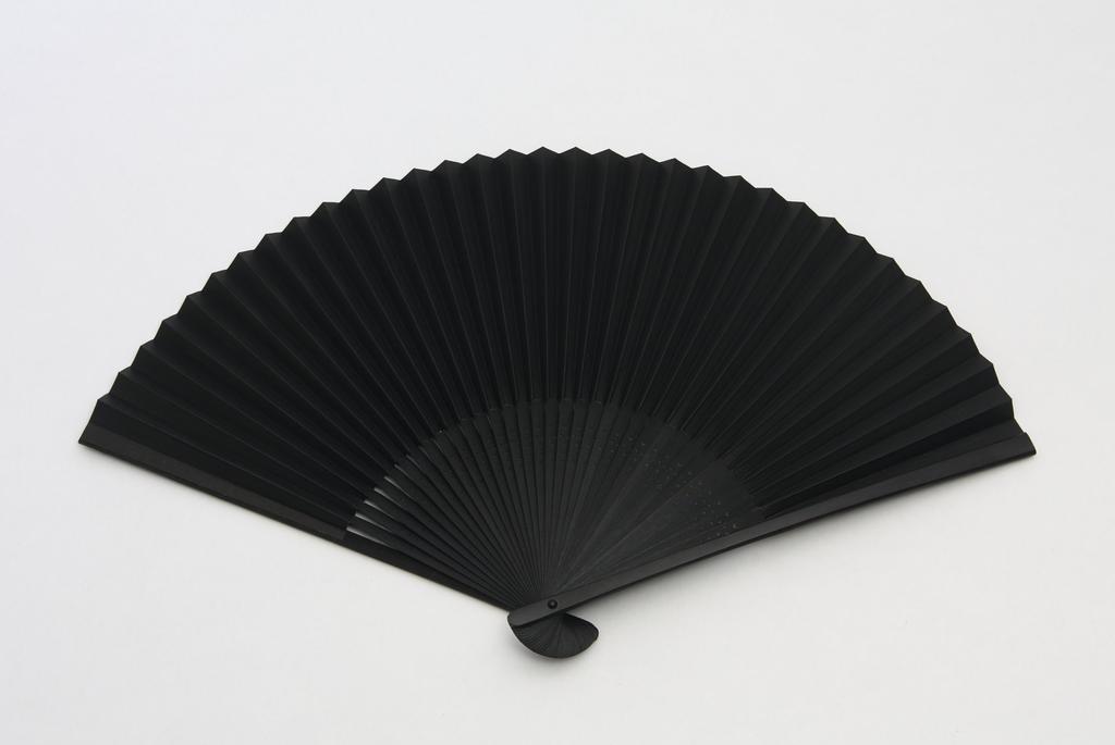 Веер ручной работы Kyoto клетчатый черный Kyoto, подарочная коробка, сумка для веера [Hasegawa], узор, Chojugiga, окрашенный, веер, включен,