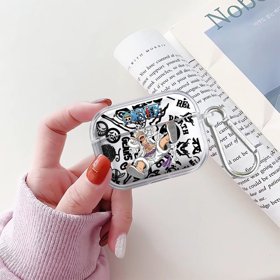O-One P-Pieces Luffy Zoro Case For Airpods Pro2 3 Pro Pro3 1 4 2 Clear Earphone Cases Cover