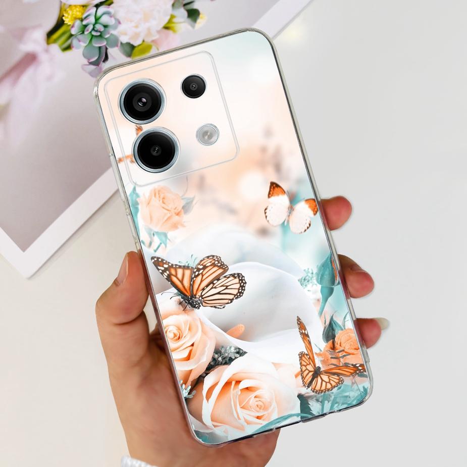 For Xiaomi Poco X6 Pro 5G Case New Fashion Painted Cover Clear Silicone Soft TPU Phone Case For Xiaomi Poco X6 Pro PocoX6 Bumper