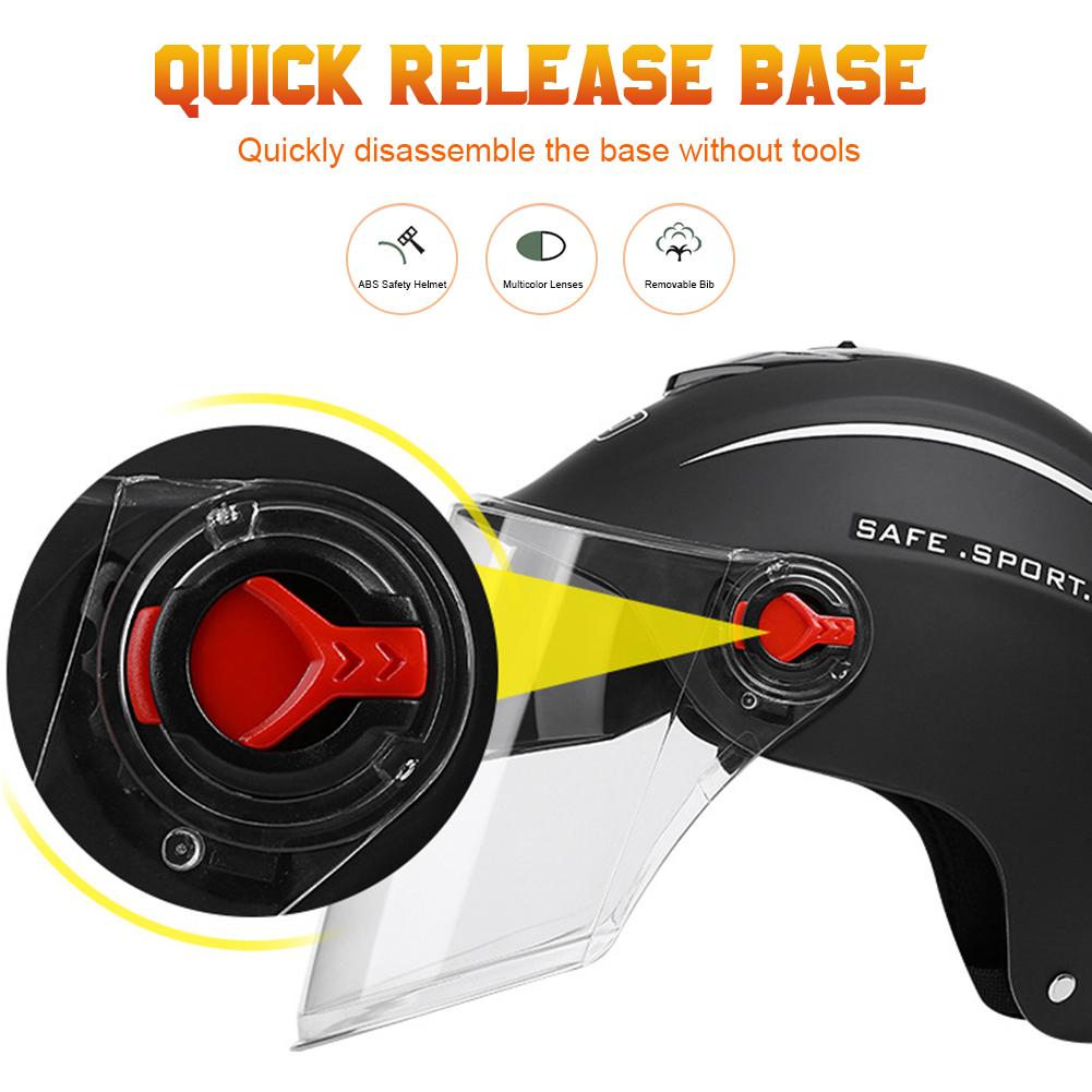 Мотоциклетный шлем с открытым лицом, мотоциклетный шлем, электрический безопасный шлем с двойной линзой, шлем для мотокросса, мото шлем, антибликовый шлем Casco Para