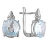 Silver Earrings with Natural Topaz 8.83ct (2049685)