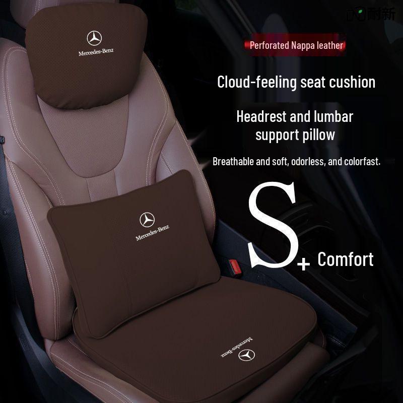 Совместимые подушки для подголовника и поддержки шеи Mercedes-Benz для моделей A-Class, C-Class, E-Class, E300L, GLC, GLACLE и Maybach.