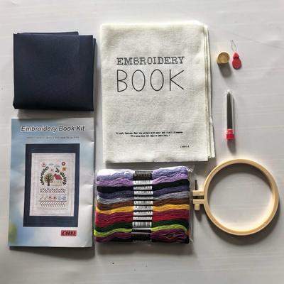 Понятные Инструкции Книга-Руководство по Вышивке Стежками Холст Удобный для Новичков Полное Руководство по Отслеживанию Иглы Креативная Книга по Шитью