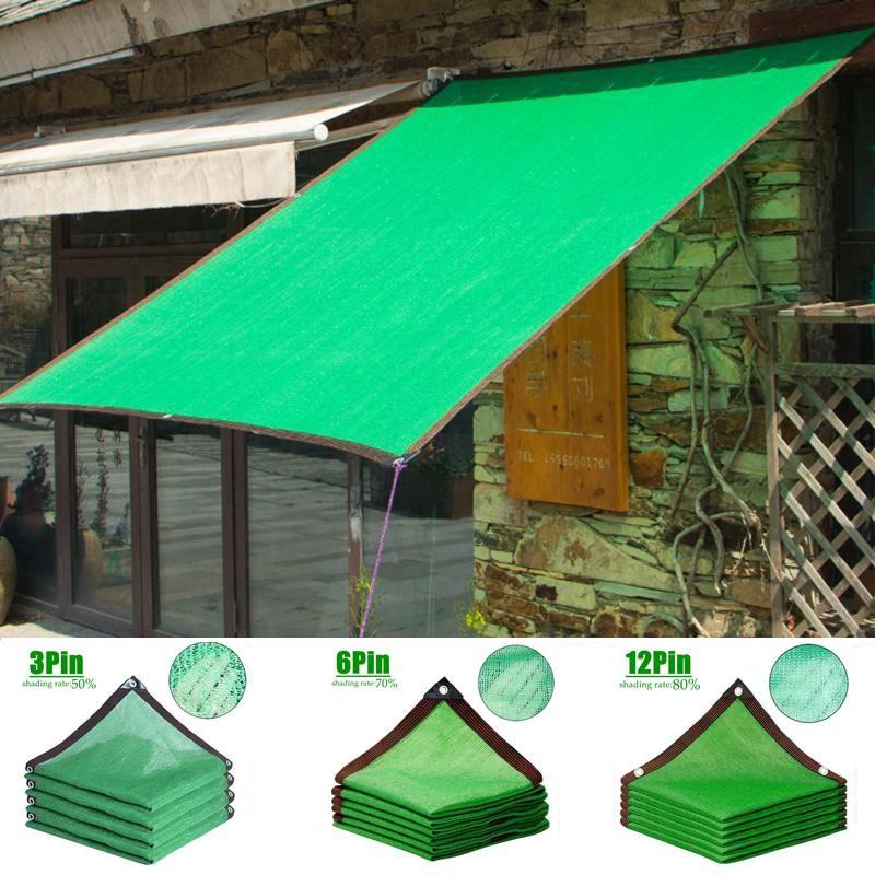 3/6/12-контактная зеленая солнцезащитная сетка HDPE, защита от УФ-лучей, для сада, растений, солнцезащитный навес, сетка для конфиденциальности на балконе, сетка для беседки, ткань для затенения бассейна