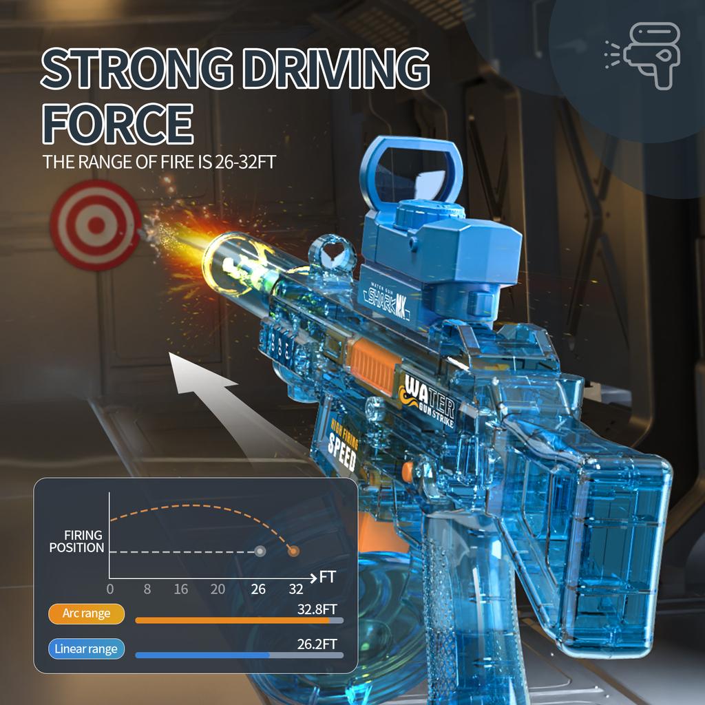 UMP45 электрические водяные пистолеты для взрослых, мощные автоматические водяные бластеры с функцией всасывания воды, летняя пляжная игрушка для детей, подарок