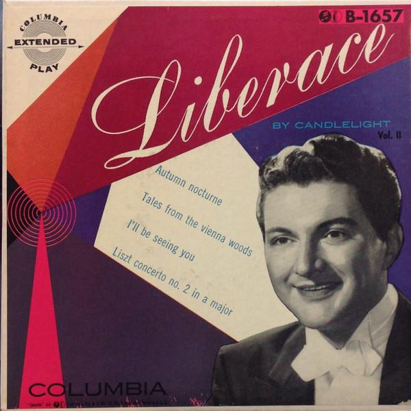 7-дюймовая пластинка GEORGE LIBERACE & HIS ORCHESTRA - Liberace By Candlelight Vol. II B1657 Колумбия США Классический Б/У