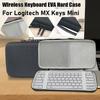 Жесткий кейс-переноска из ЭВА для беспроводной клавиатуры Logitech MX Keys Mini, Защитный чехол-органайзер, Сумка-органайзер для клавиатуры с подсветкой