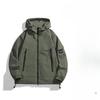 Jacket Men's Streetwear Waterproof Windproof Oversized Workwear Coat for Hiking Camping Fishing Hooded Outdoor Techwear