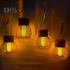1/4Pcs LED Solar Garden Lights Super Bright Auto Charging Outdoor Waterproof Solar Hanging Lights with Flickering Flame