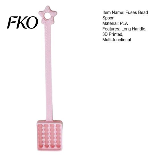 Bead Crafting Scoop 1/2Pcs 3D Printed Fuses Spoon, Long Handle Iron Scoop, Plastic Craft Accessory Scooper Tool for Art Crafts, Gift