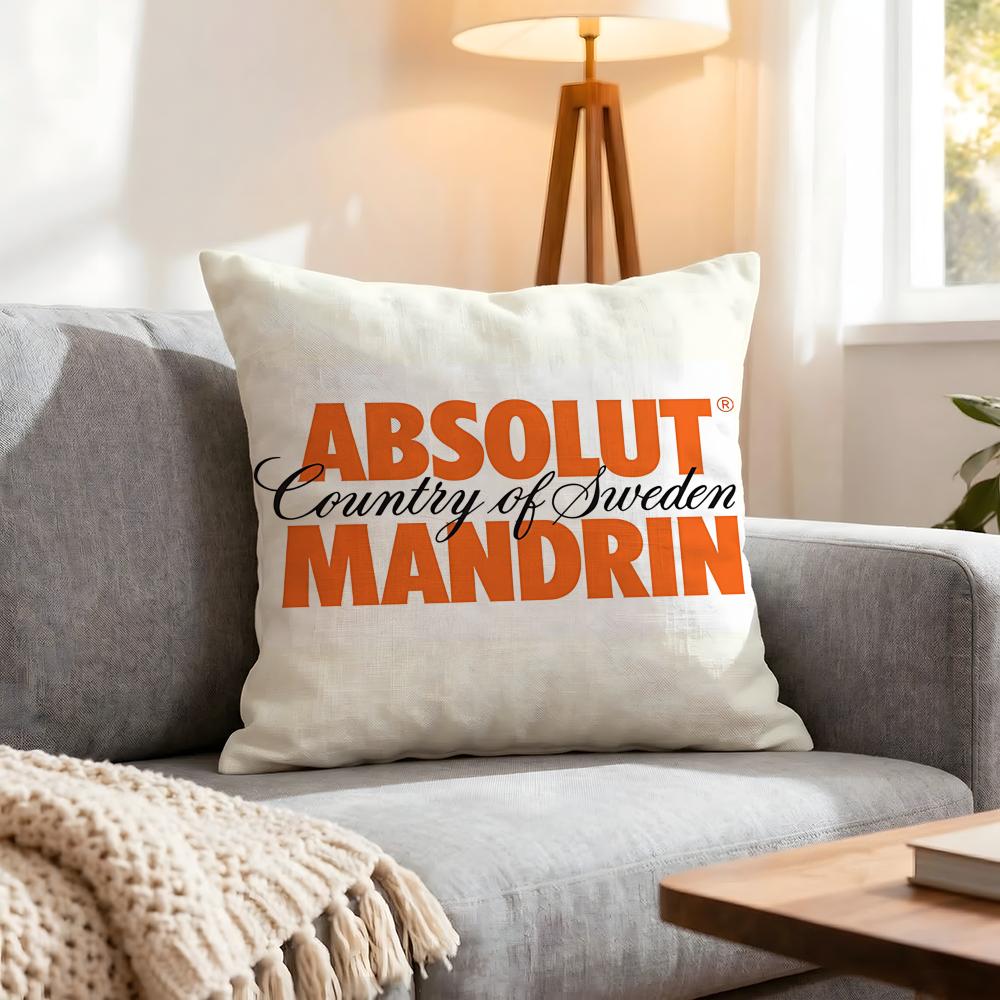 Brand Absolut Cushion Cover 1Pcs Decorative Covers Soft Cushion Case For Sofa Couch Decor 40X40 45X45 Pillowcases