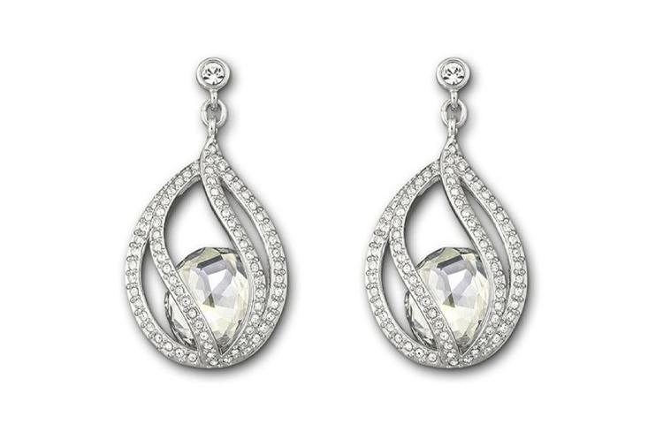 Swarovski Серьги Меган Женские Серебряные 1062665