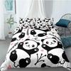 Cartoon Cute Panda Polyester Bedding Sets Child Kids Covers Boys Bed Linen Set For Teens King Size Bedding Set