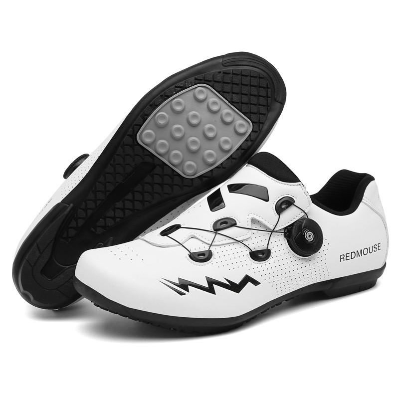Mens Cycling Shoes Professional Road MTB Bike Hard Sole Breathable Indoor Trainer Non-Cleat Clipless Options