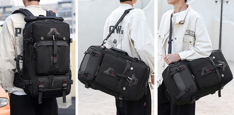 Large Capacity Backpack Business Backpack Square Type 60L Multifunctional Rucksack Climbing Travel Camping Outdoor Hiking Disaster Prevention