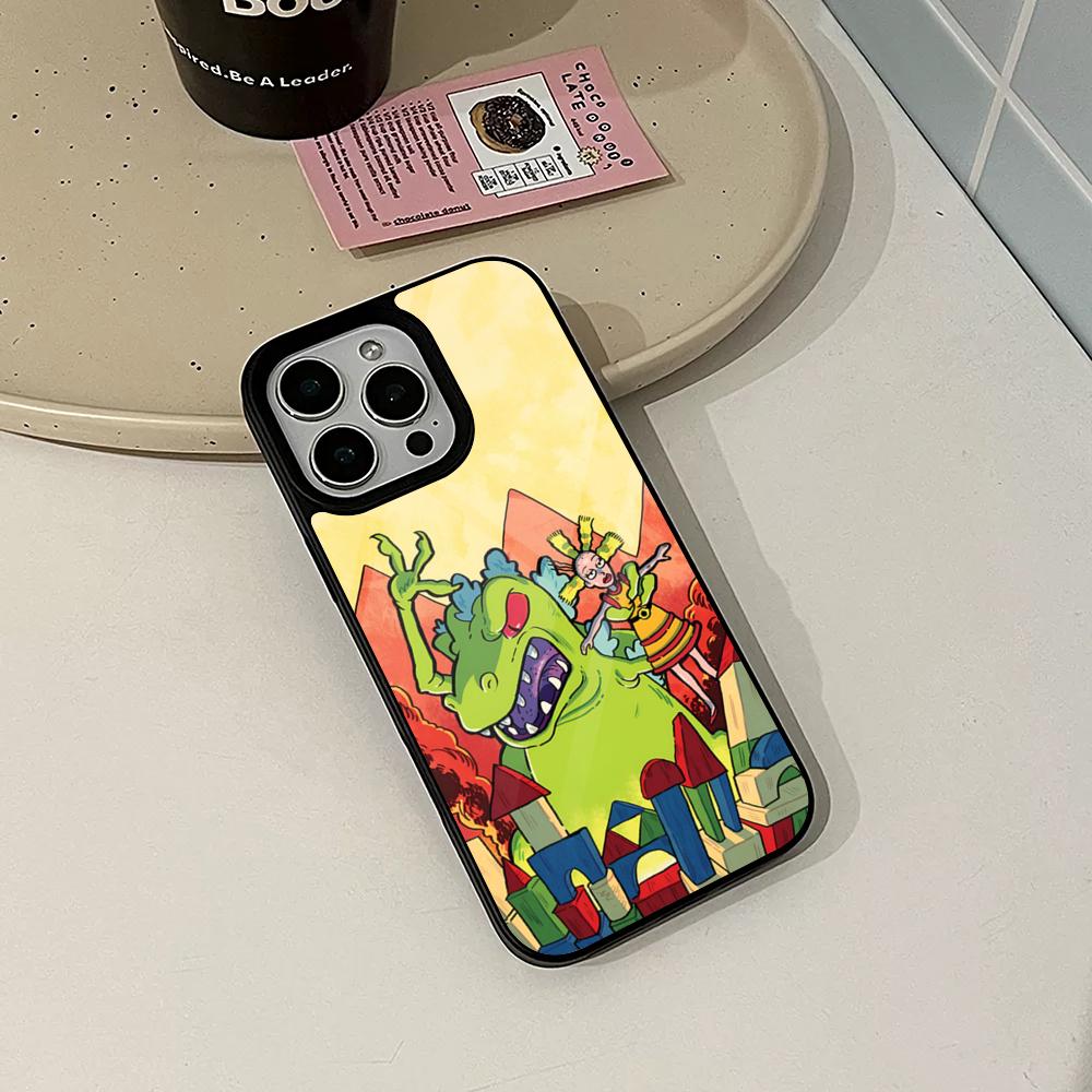 Милый Крутой Чехол для Телефона Rugrats Смешной для Iphone 17 16 15 14 Air 13 12 11 Pro Max Mini Plus Fundas Чехол PC+TPU Покрытие