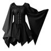 Women Fashion Long Sleeve Vintage Dress Cosplay Party Evening Night Formal Dress