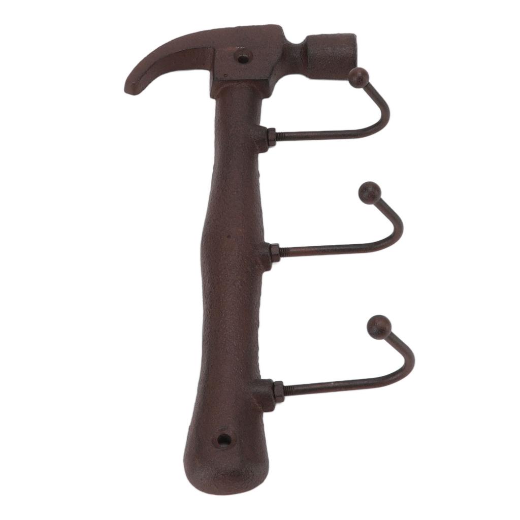 Крючок в индустриальном стиле, инновационный настенный декоративный крючок из чугуна, вешалка для одежды, подвеска для бара