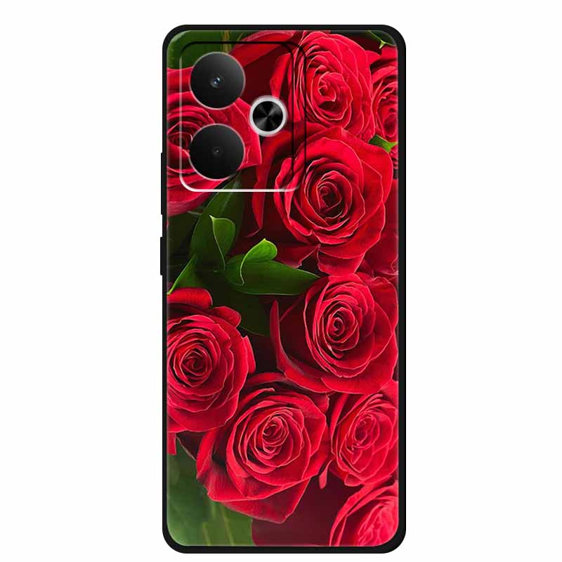 Для телефона Realme GT 7 T 7T Чехол Модные Фото Черный Силикон Мягкая Задняя Крышка Чехол Для Realme GT 7T GT7 7 T Чехол GT7T Coque Capa