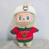 Одежда для кукол 15-17 см Labubu Одежда Шапка Счастливого Рождества Шарф Набор Лось Снеговик Мини Плюшевый Аксессуар для Куклы Новогоднее Платье Подарок