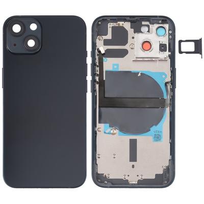 Для iPhone 13 задняя крышка аккумулятора с боковыми клавишами и лотком для карт, гибким кабелем питания и регулировки громкости, а также модулем беспроводной зарядки