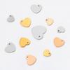 20Pcs/lot Stainless Steel Heart Charm Stamping Blank Pendant DIY Jewelry Making For necklace or Bracelet or Anklet