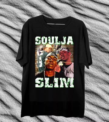 Редкая футболка Hip Hop Rap Soulja Slim Ретро Новая Унисекс Футболка