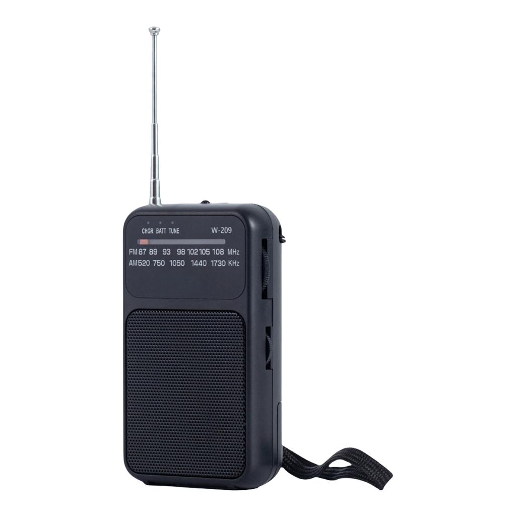 Компактное FM AM радио с стрелочным индикатором. Поддерживает зарядку Type C и батарейки. Для использования на открытом воздухе.