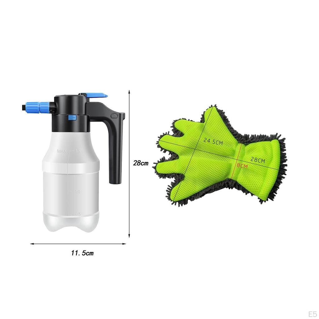 1.5L Electric Foam Sprayer Auto Wash Spray Bottle Pressure Plant Watering