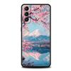 Япония Гора Фудзи Картина Цветение сакуры Чехол для телефона Для Samsung Galaxy S25 S24 S23 S22 S20 Ultra S21 FE 5G S10 Plus S10E Чехол